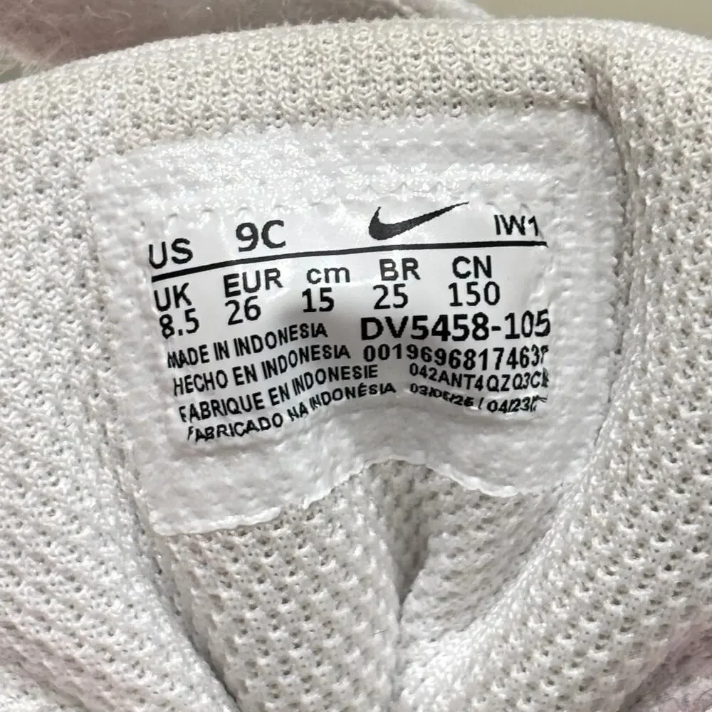 Nike Toddler Girls Court Borough Low Recraft Sneakers Pink Foam White - Size: 9 - Picture 4 of 8